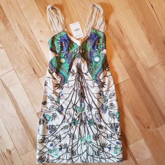 Free People Dresses & Skirts - NWT Free People floral & butterfly print dress